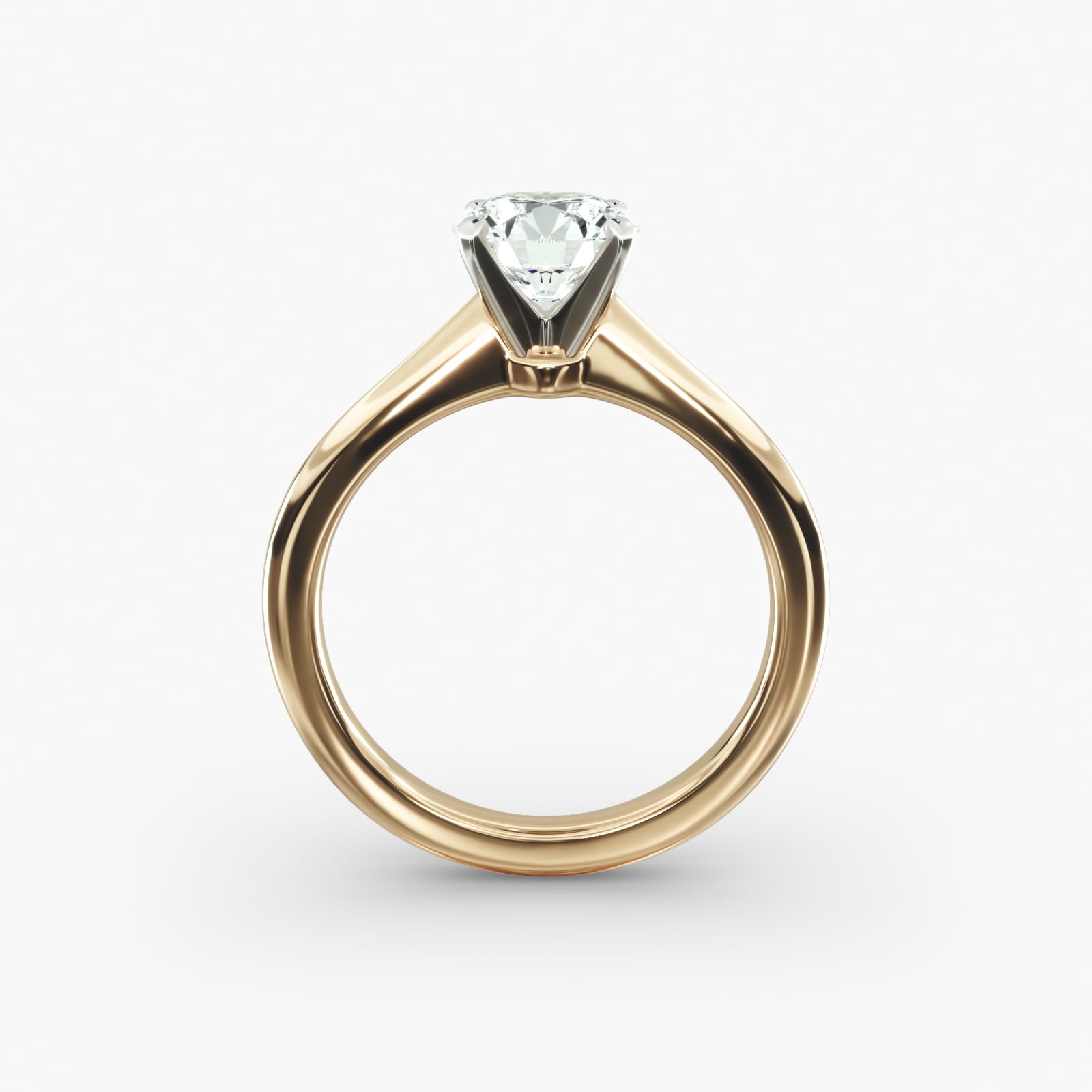 Round Cut Certified Lab-Grown Diamond Petite Solitaire Engagement Ring