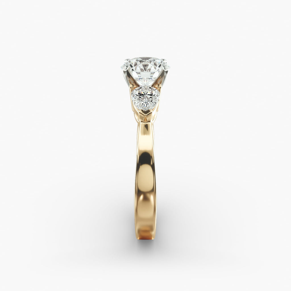Classic Pear Shaped Diamond Engagement Ring
