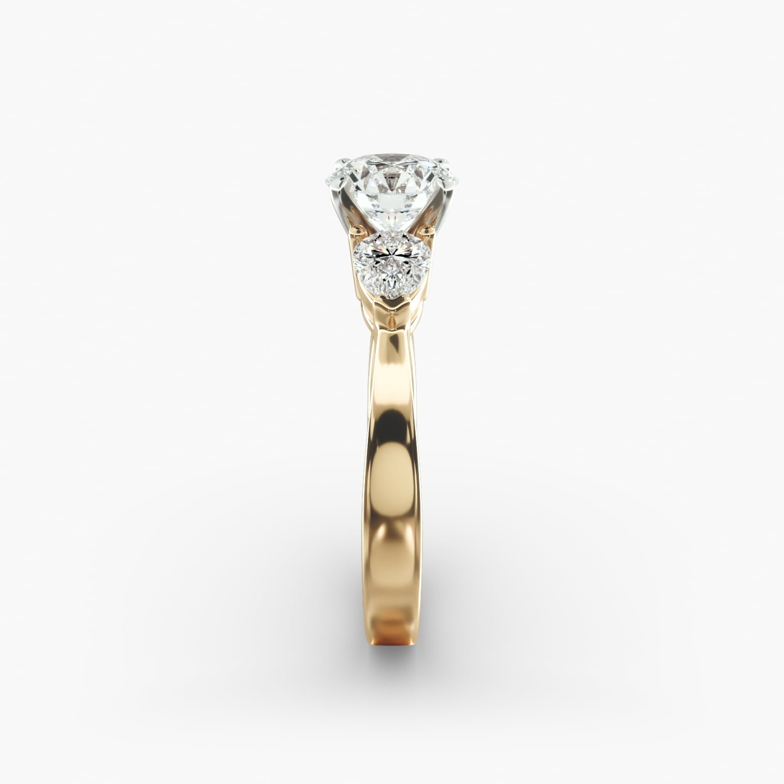 Classic Pear Shaped Diamond Engagement Ring