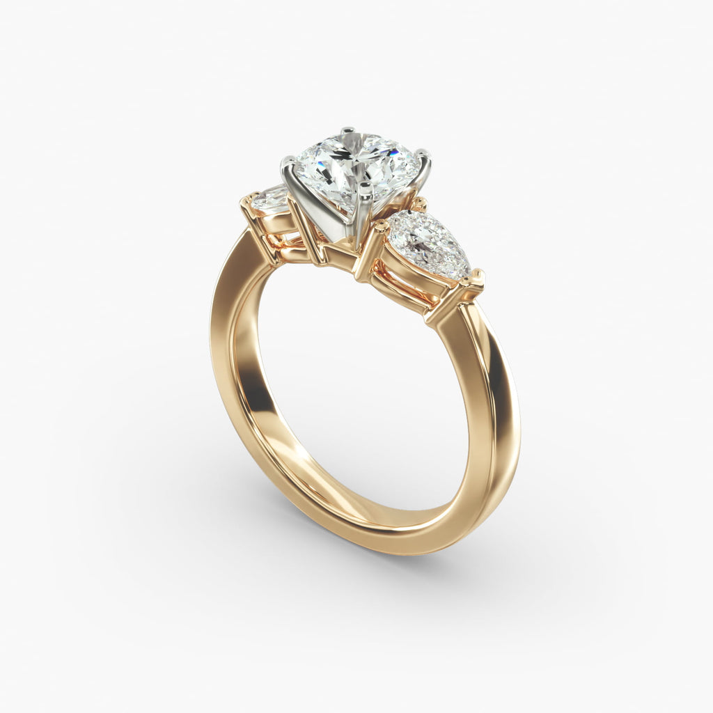 Classic Pear Shaped Diamond Engagement Ring