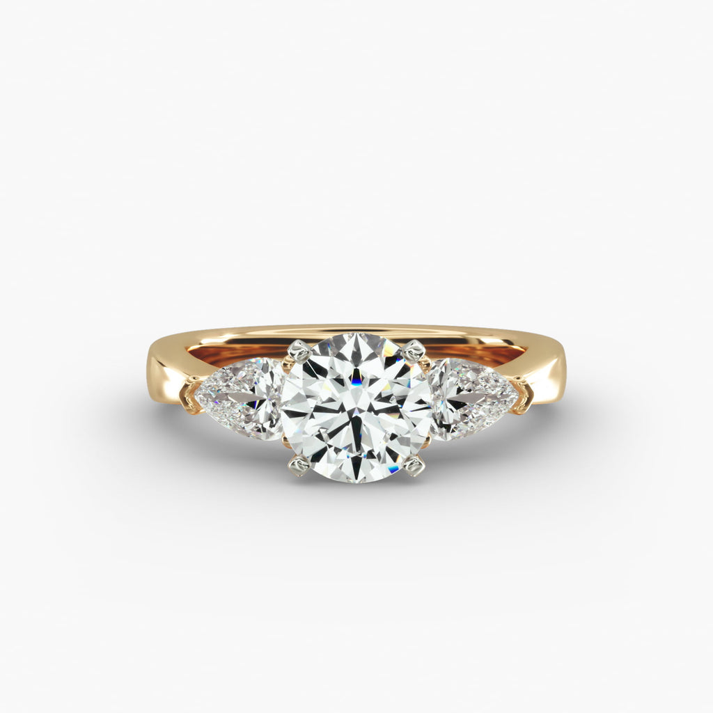Classic Pear Shaped Diamond Engagement Ring