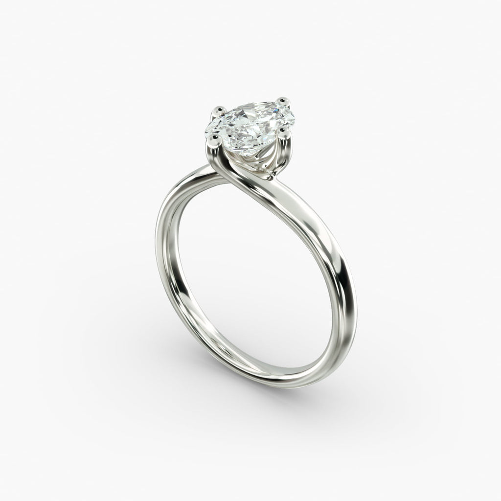 ZAC ZAC POSEN Bypass Solitaire Engagement Ring