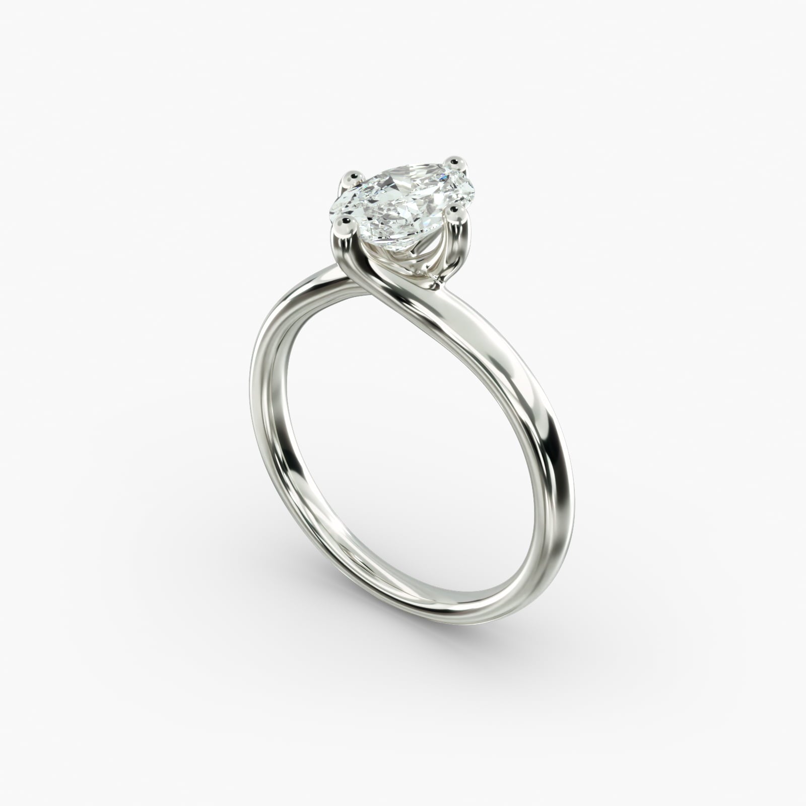 ZAC ZAC POSEN Bypass Solitaire Engagement Ring