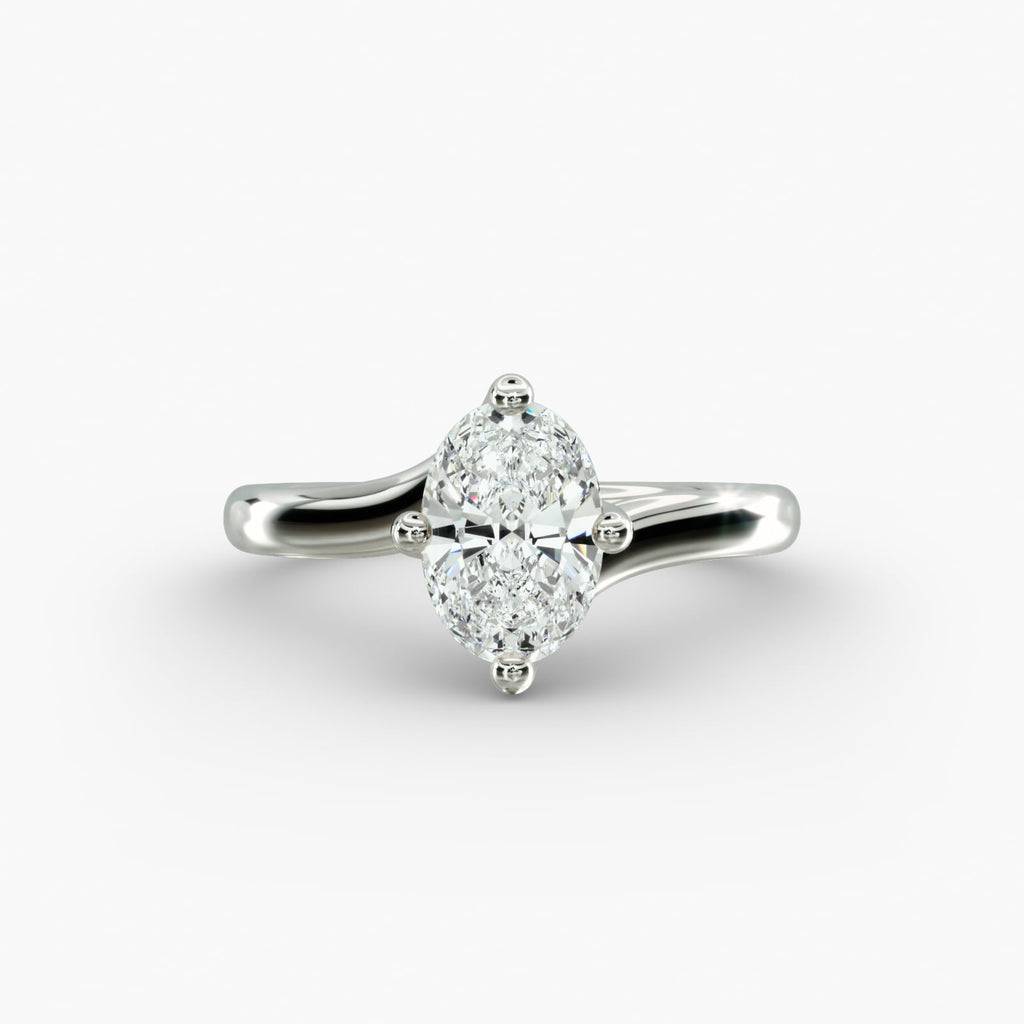 ZAC ZAC POSEN Bypass Solitaire Engagement Ring