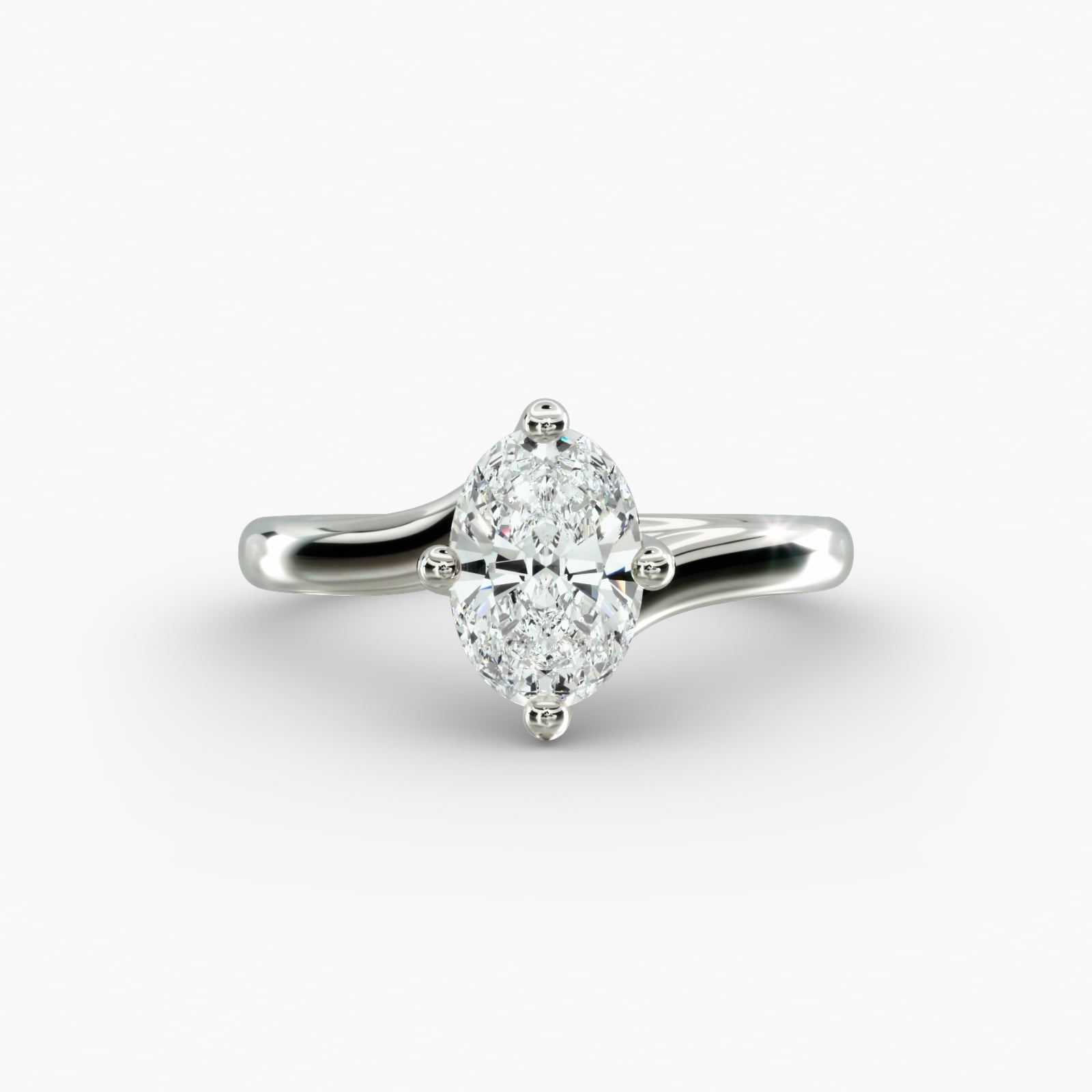 ZAC ZAC POSEN Bypass Solitaire Engagement Ring
