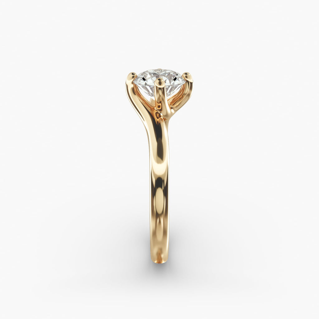 ZAC ZAC POSEN Bypass Solitaire Engagement Ring in 18k