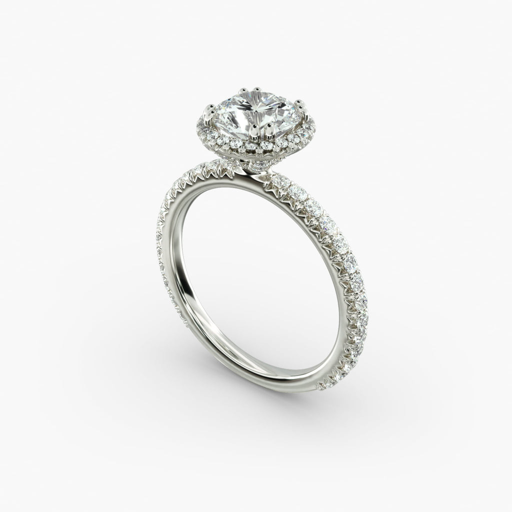 Halo Diamond Engagement Ring