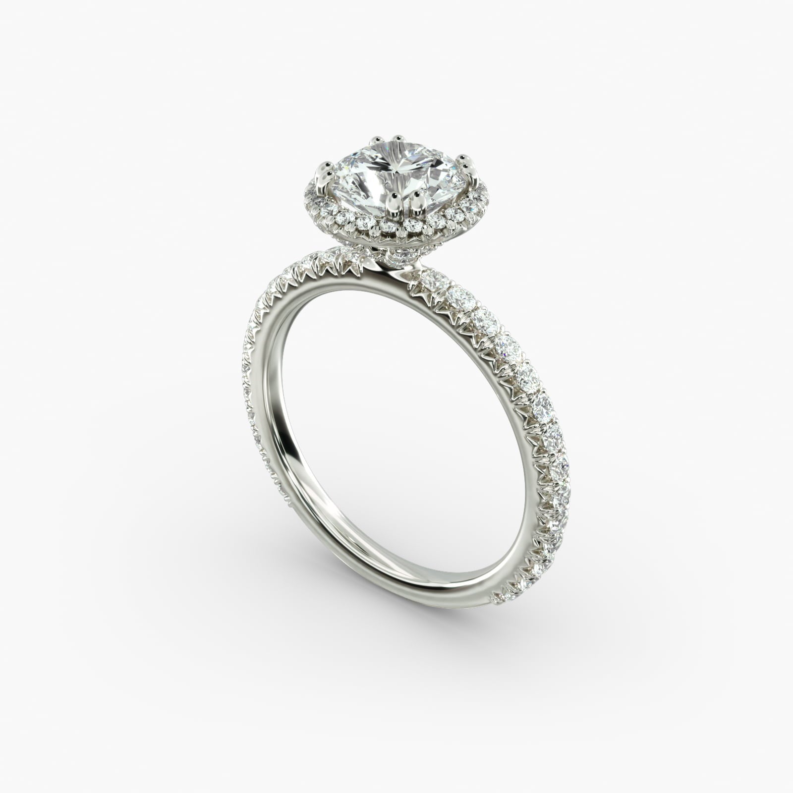 Halo Diamond Engagement Ring