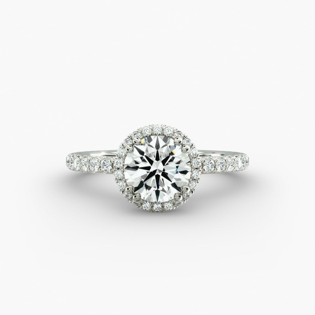Halo Diamond Engagement Ring