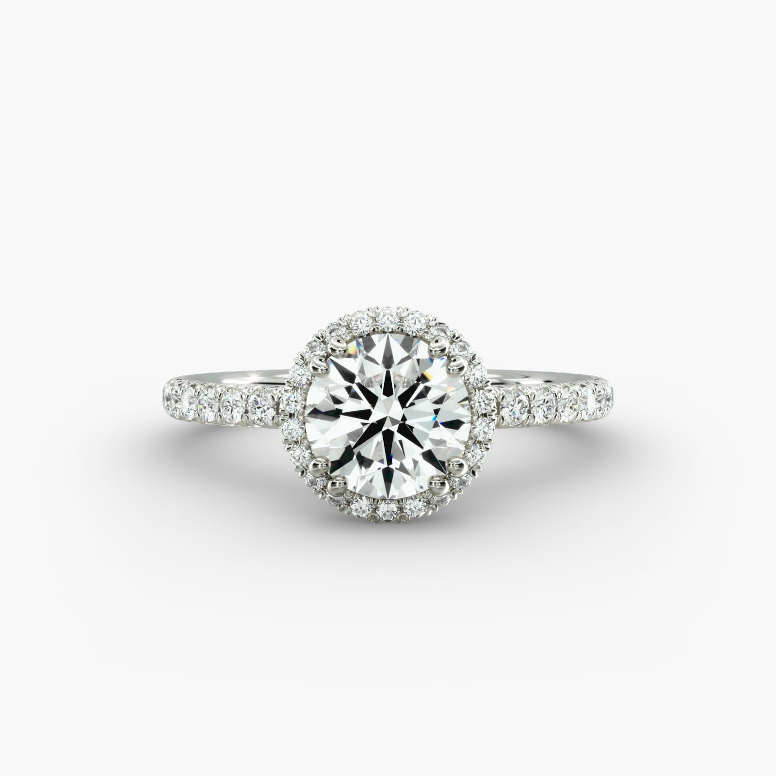 Halo Diamond Engagement Ring