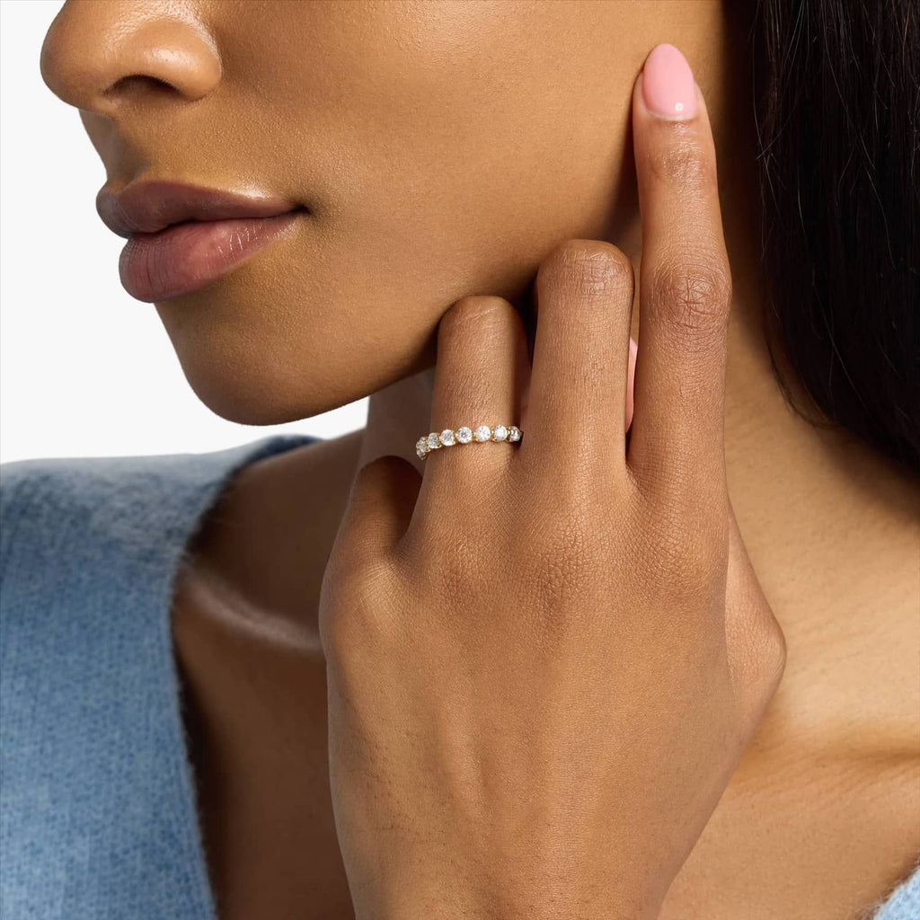 Floating Lab-Grown Diamond Wedding Ring