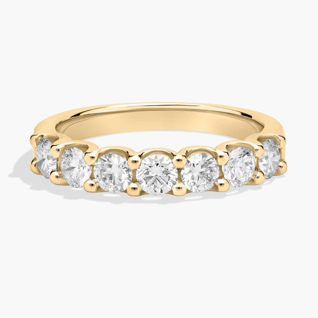 Seven Stone Shared Prong Contour Lab-Grown Diamond Ring