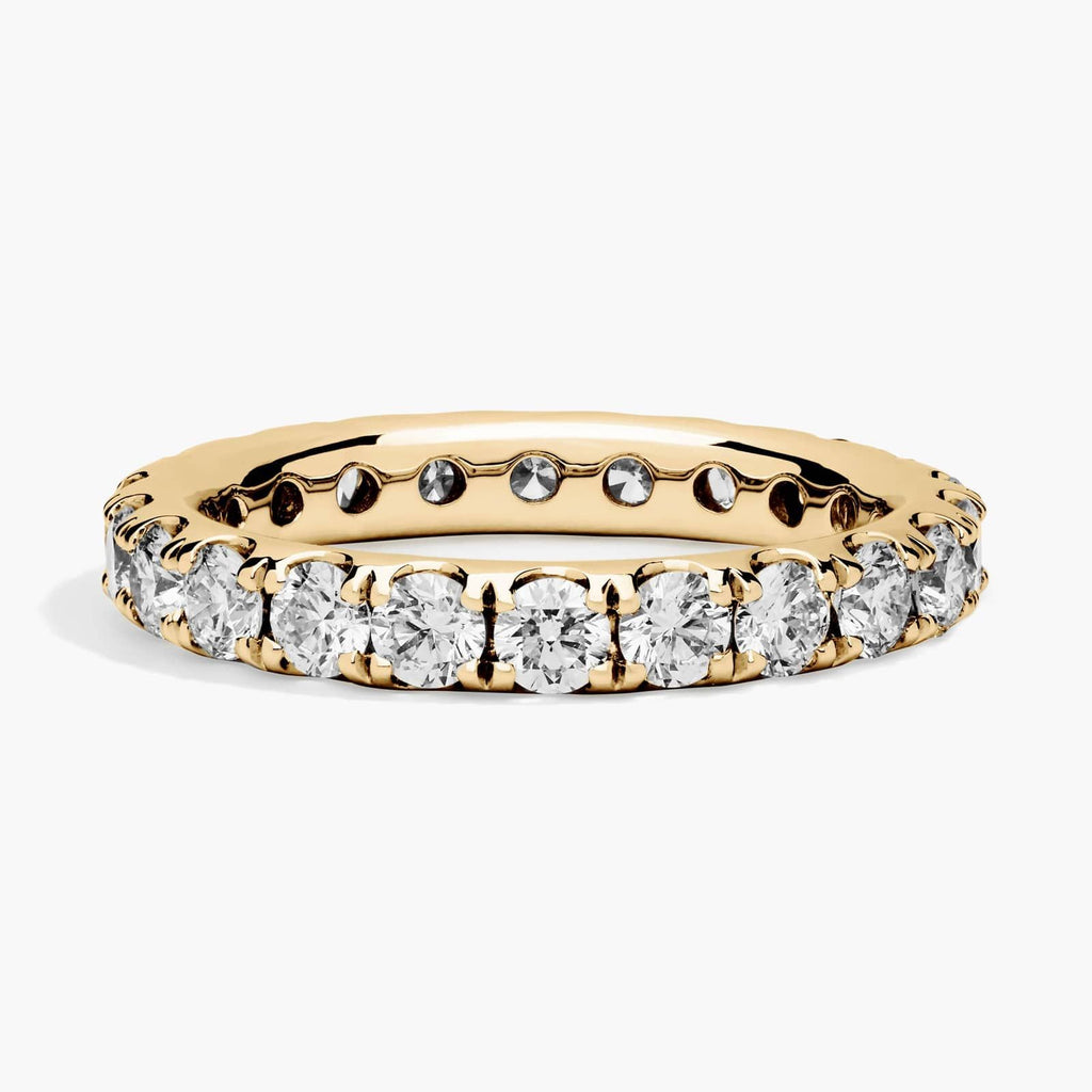 Yellow Gold Riviera Pavé Diamond Eternity Ring