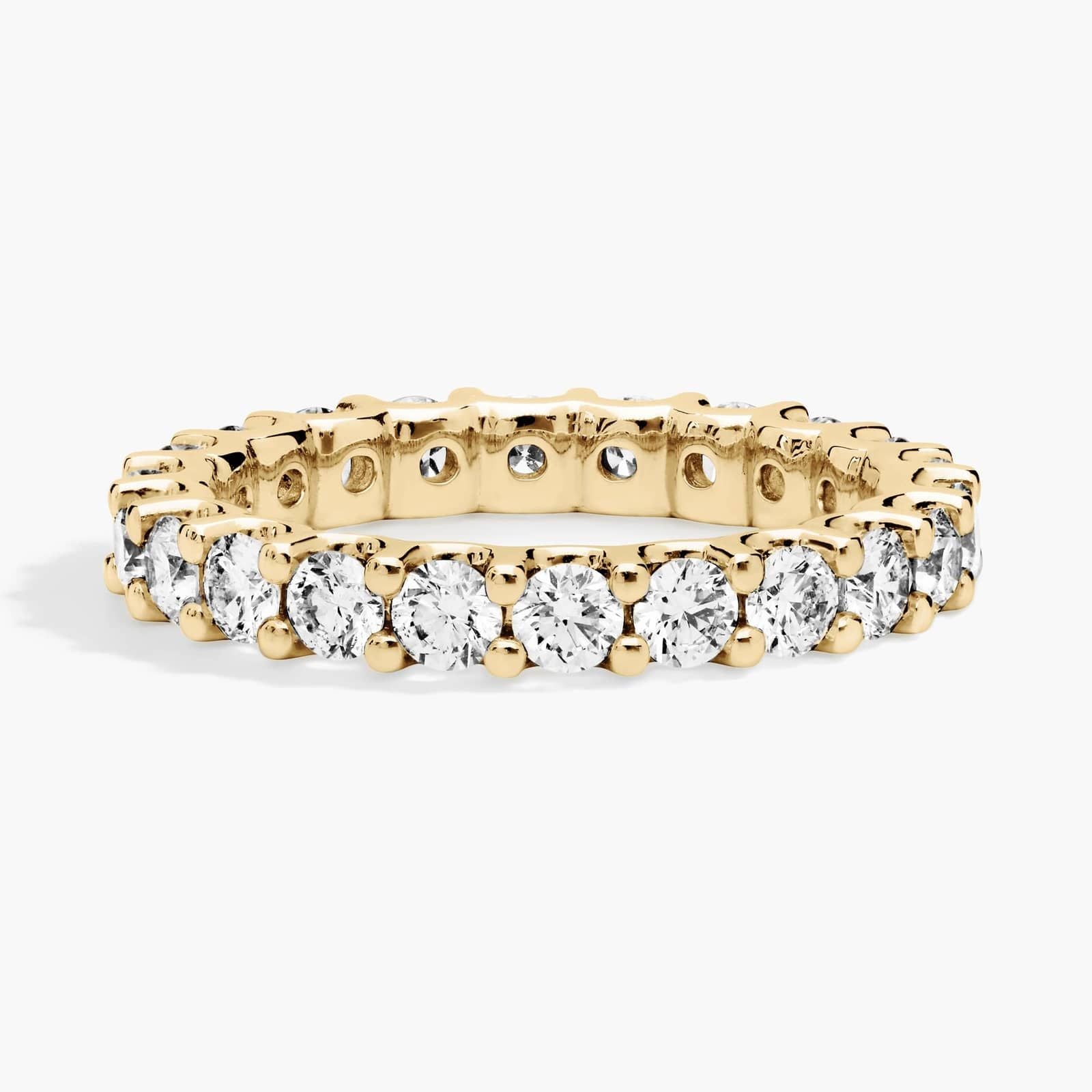 Yellow Gold Luna Diamond Eternity Ring