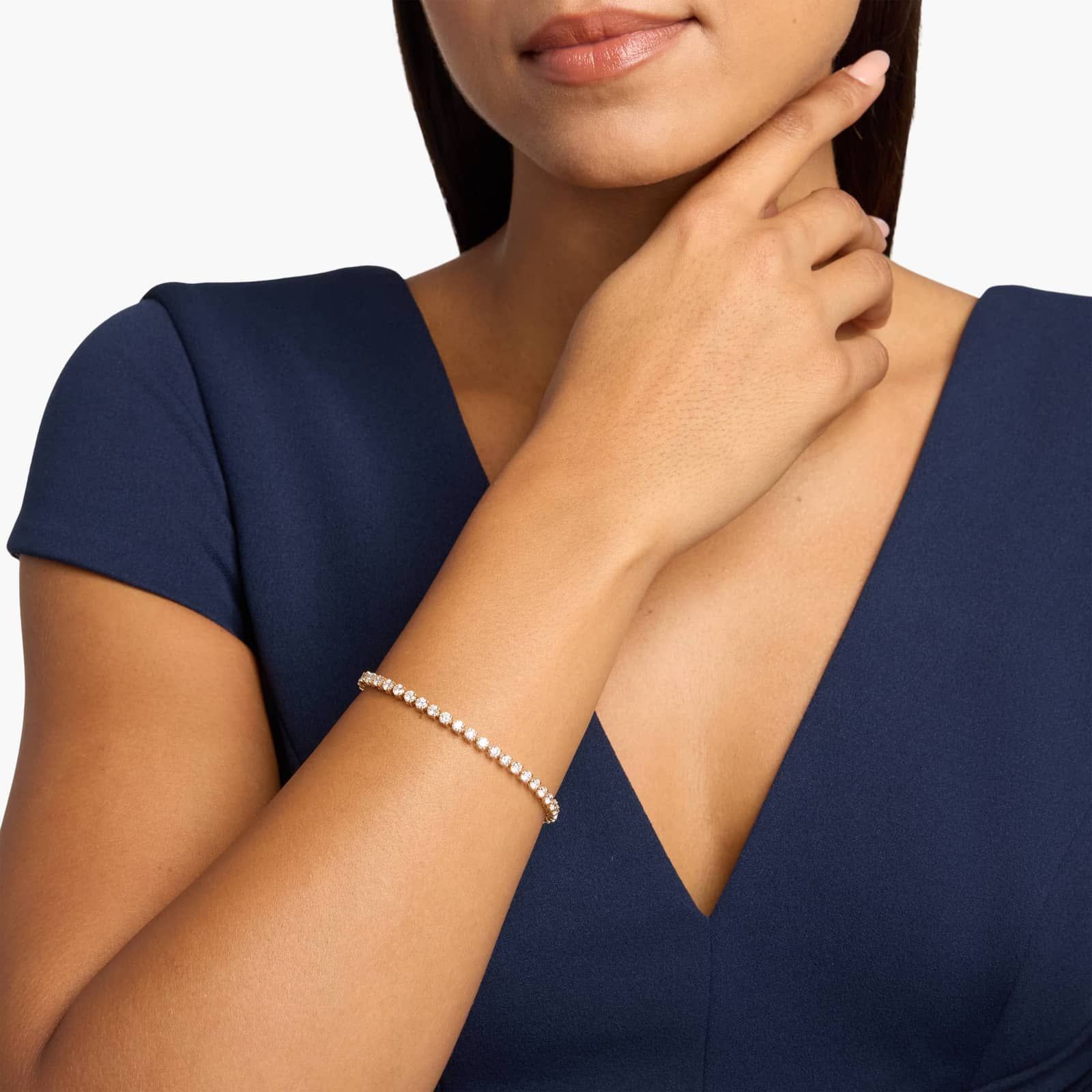 7 " Three Prong Lab Grown Diamond Tennis Bracelet