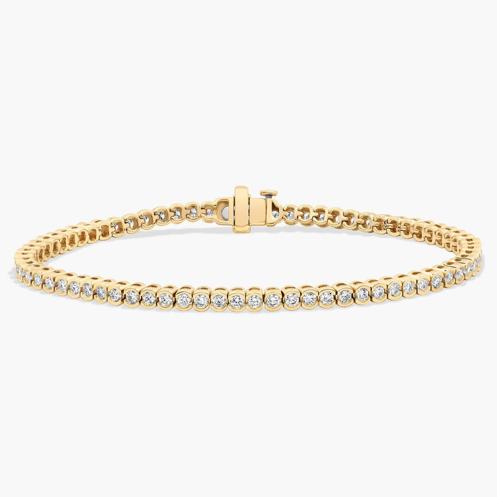 7 " Bezel Lab Grown Diamond Tennis Bracelet