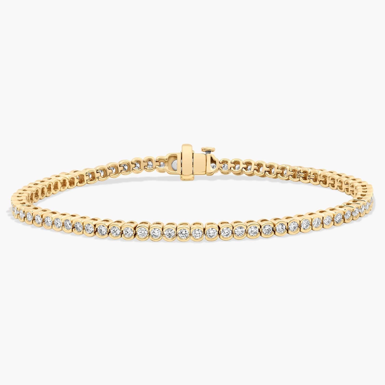 7 " Bezel Lab Grown Diamond Tennis Bracelet