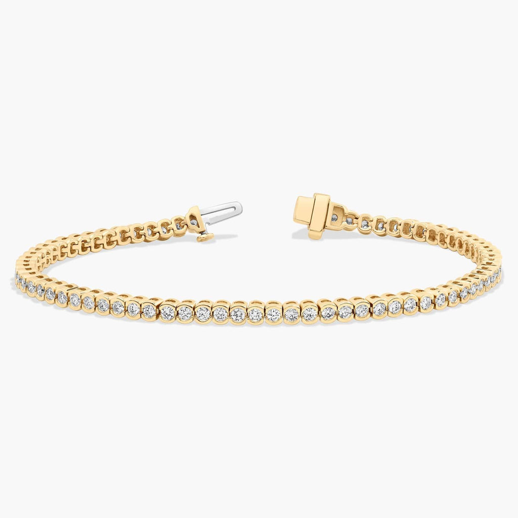 7 " Bezel Lab Grown Diamond Tennis Bracelet