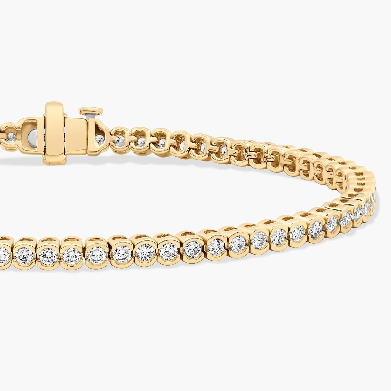 7 " Bezel Lab Grown Diamond Tennis Bracelet