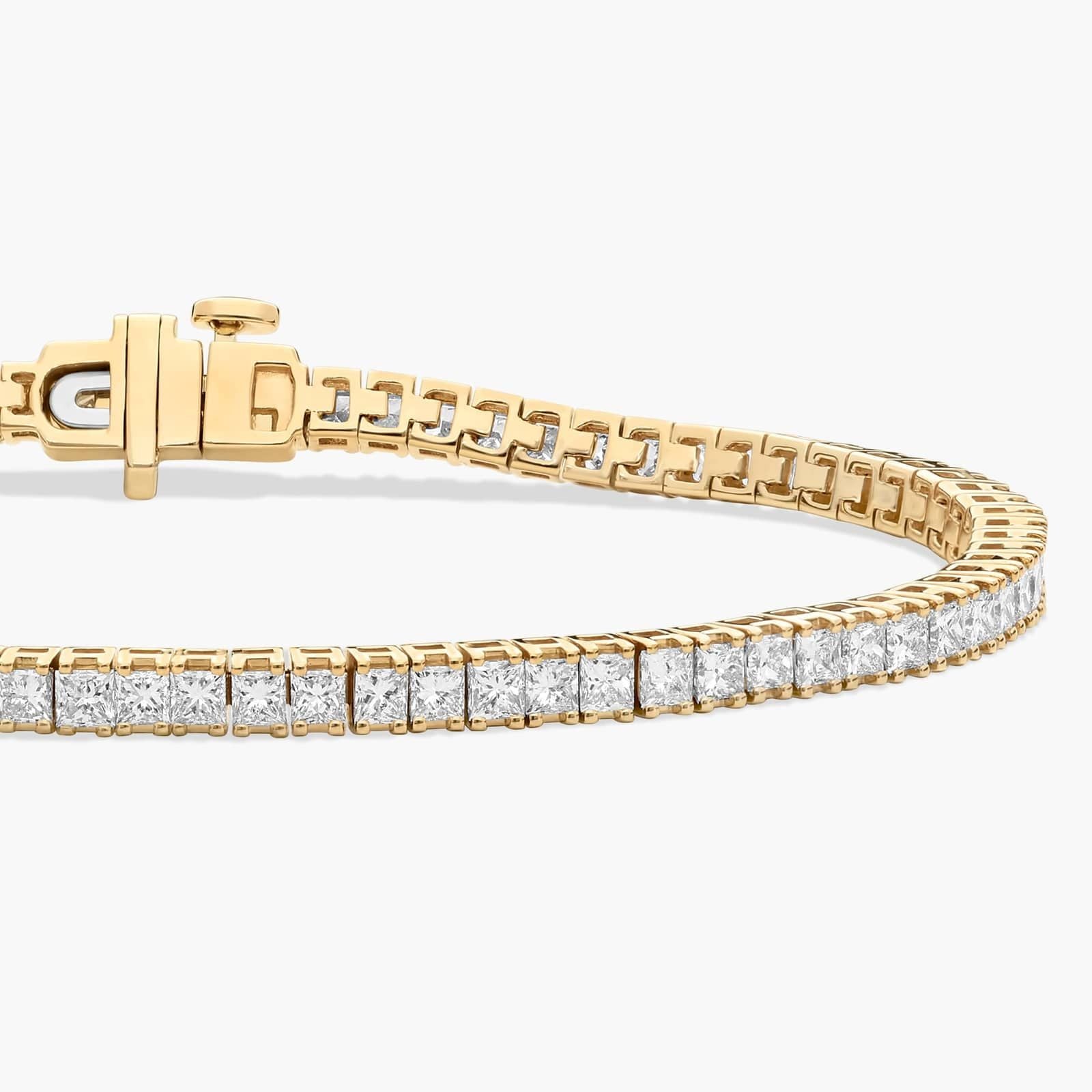 7 " Princess Cut Lab Grown Diamond Tennis Bracelet