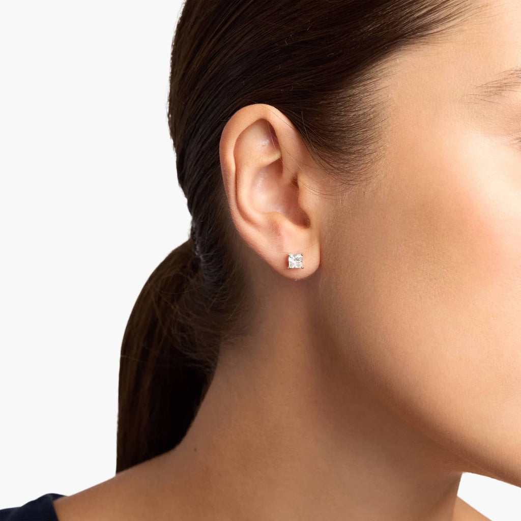 Princess Cut Lab-Grown Diamond Princess Cut Stud Earrings