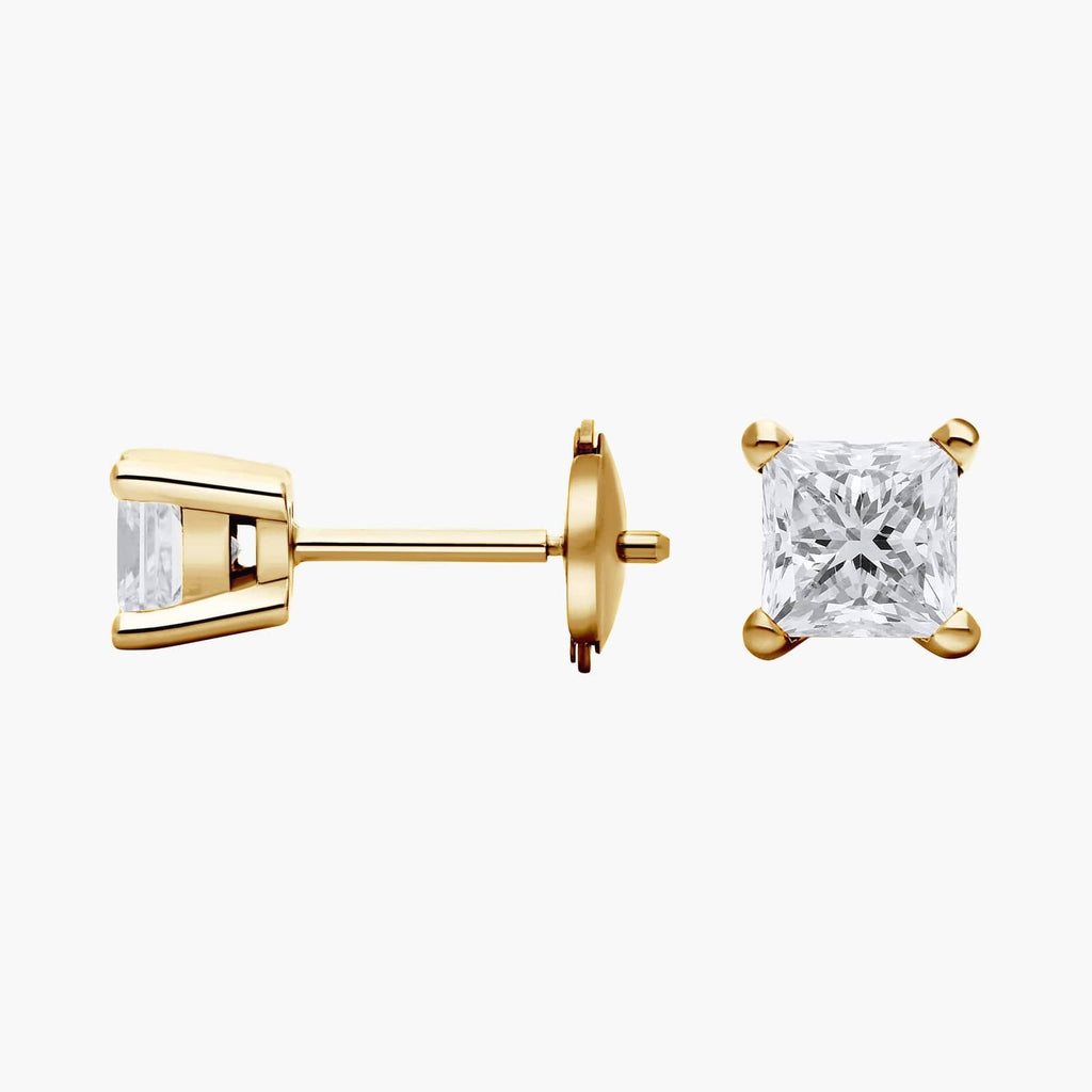 Princess Cut Lab-Grown Diamond Princess Cut Stud Earrings