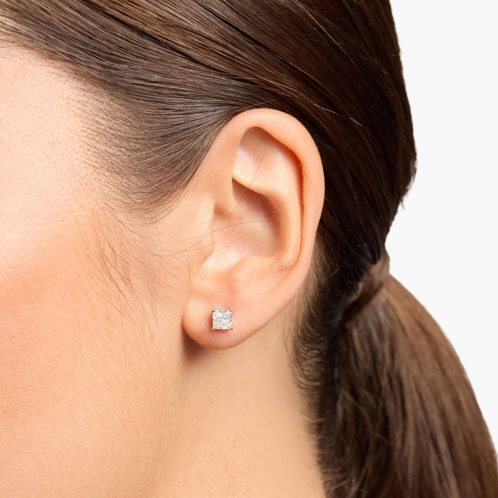 Princess Cut Lab-Grown Diamond Princess Cut Stud Earrings