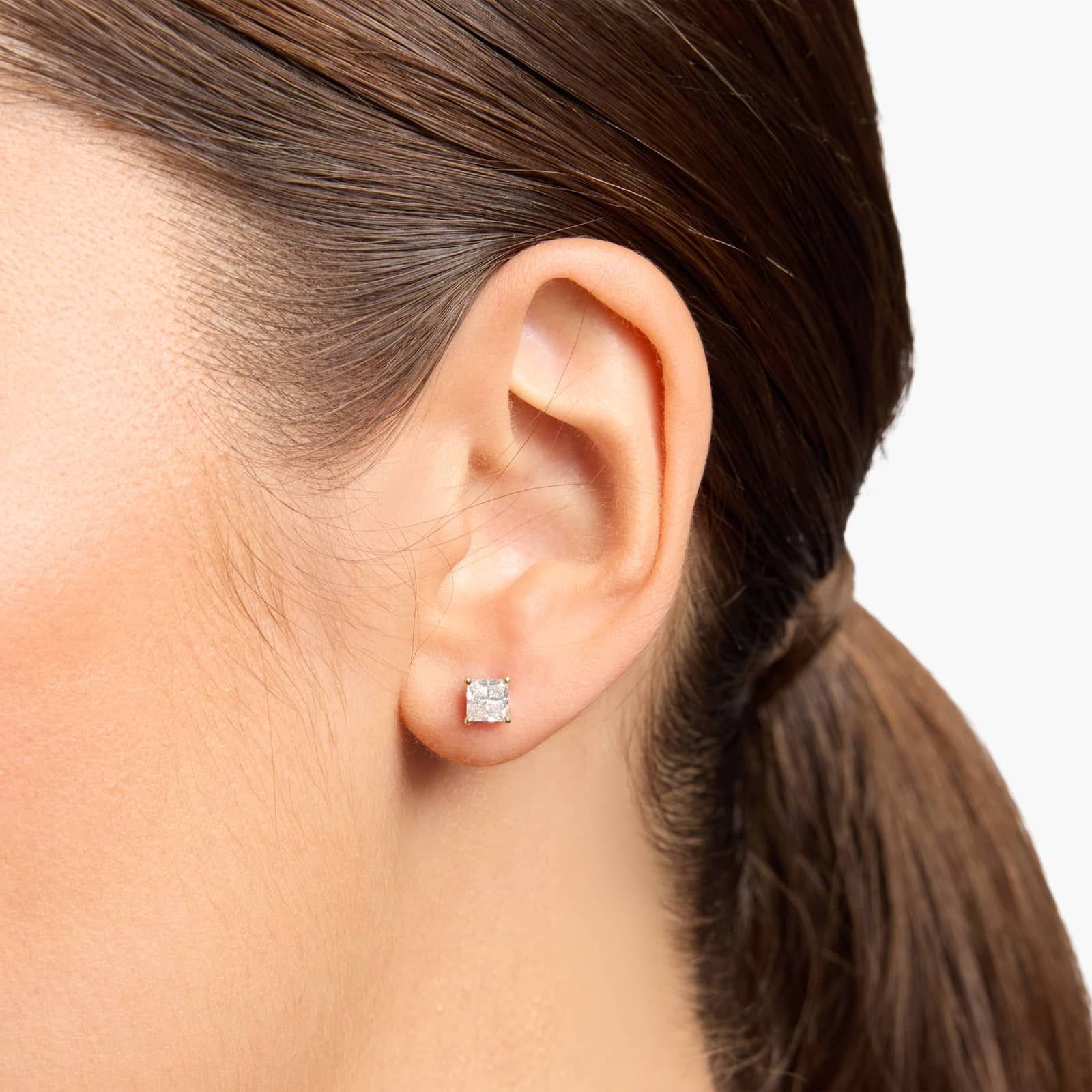 Princess Cut Lab-Grown Diamond Princess Cut Stud Earrings