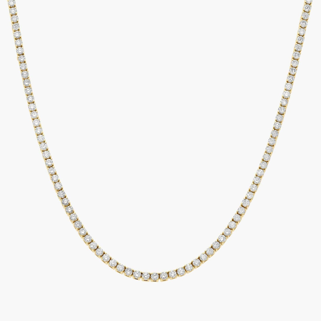 16 " Straight Lab-Grown Diamond Tennis Necklace