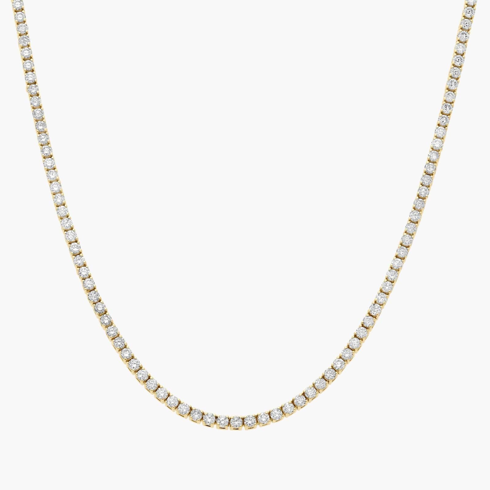 16 " Straight Lab-Grown Diamond Tennis Necklace