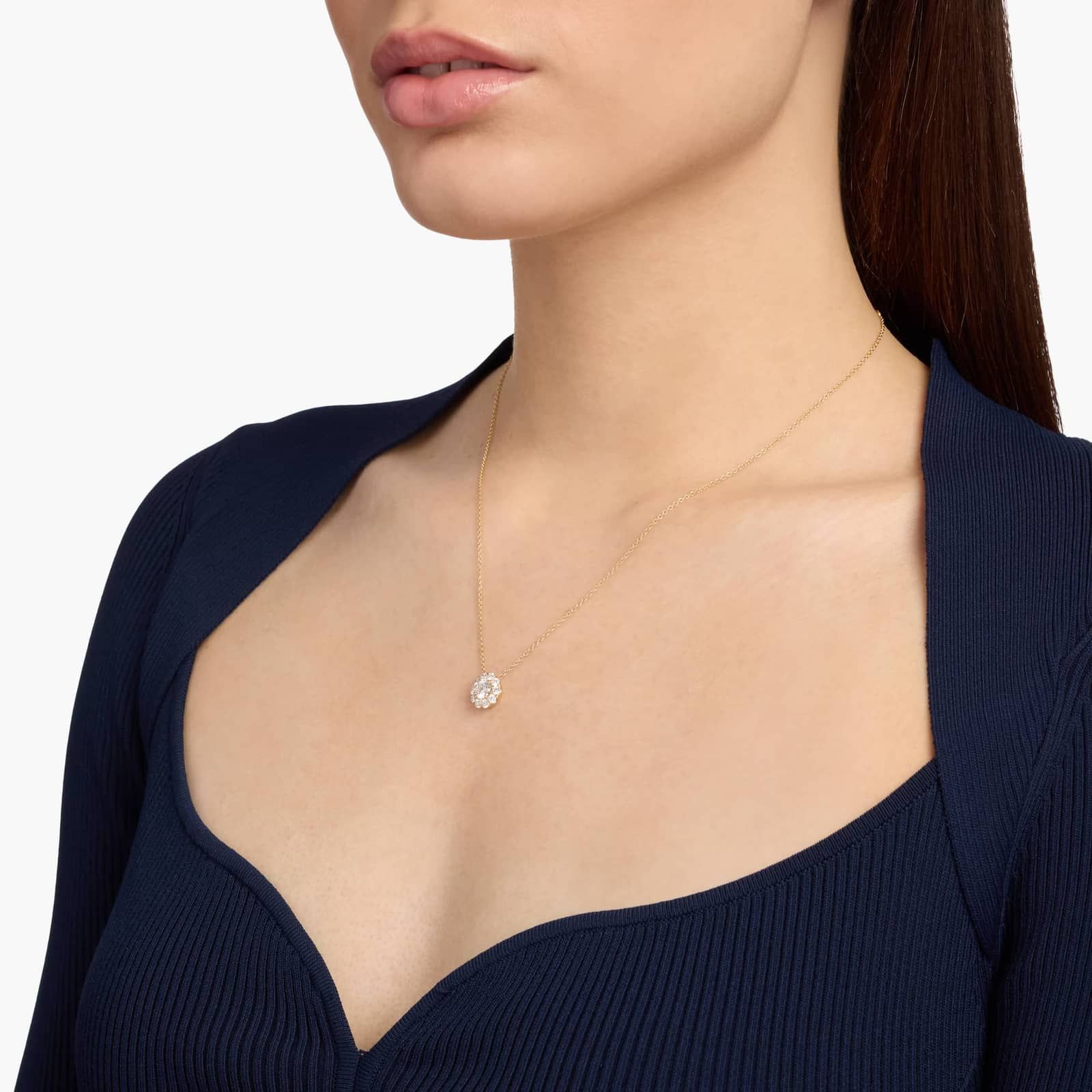 Halo Lab Grown Diamond Pendant