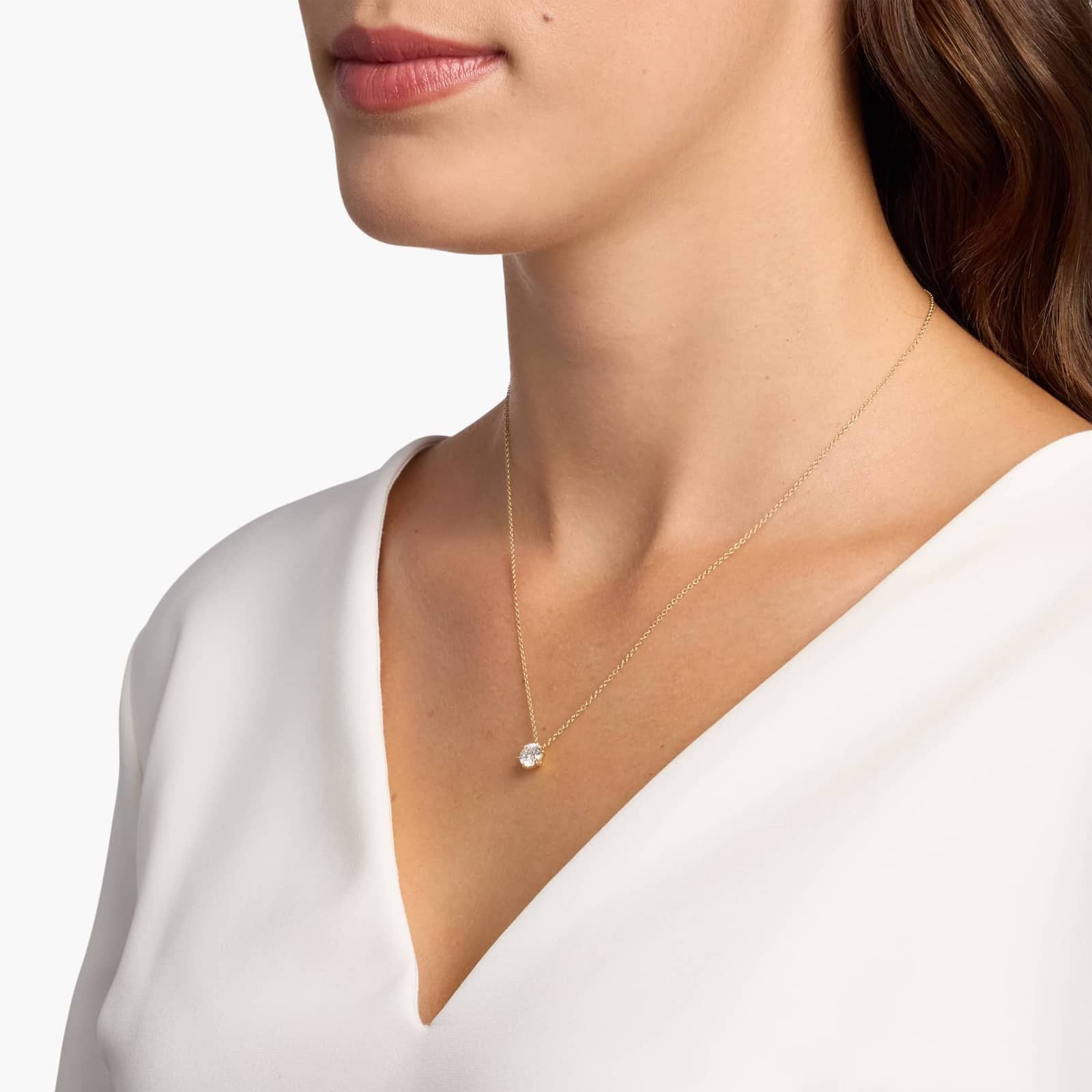 Wire Basket Lab-Grown Diamond Pendant