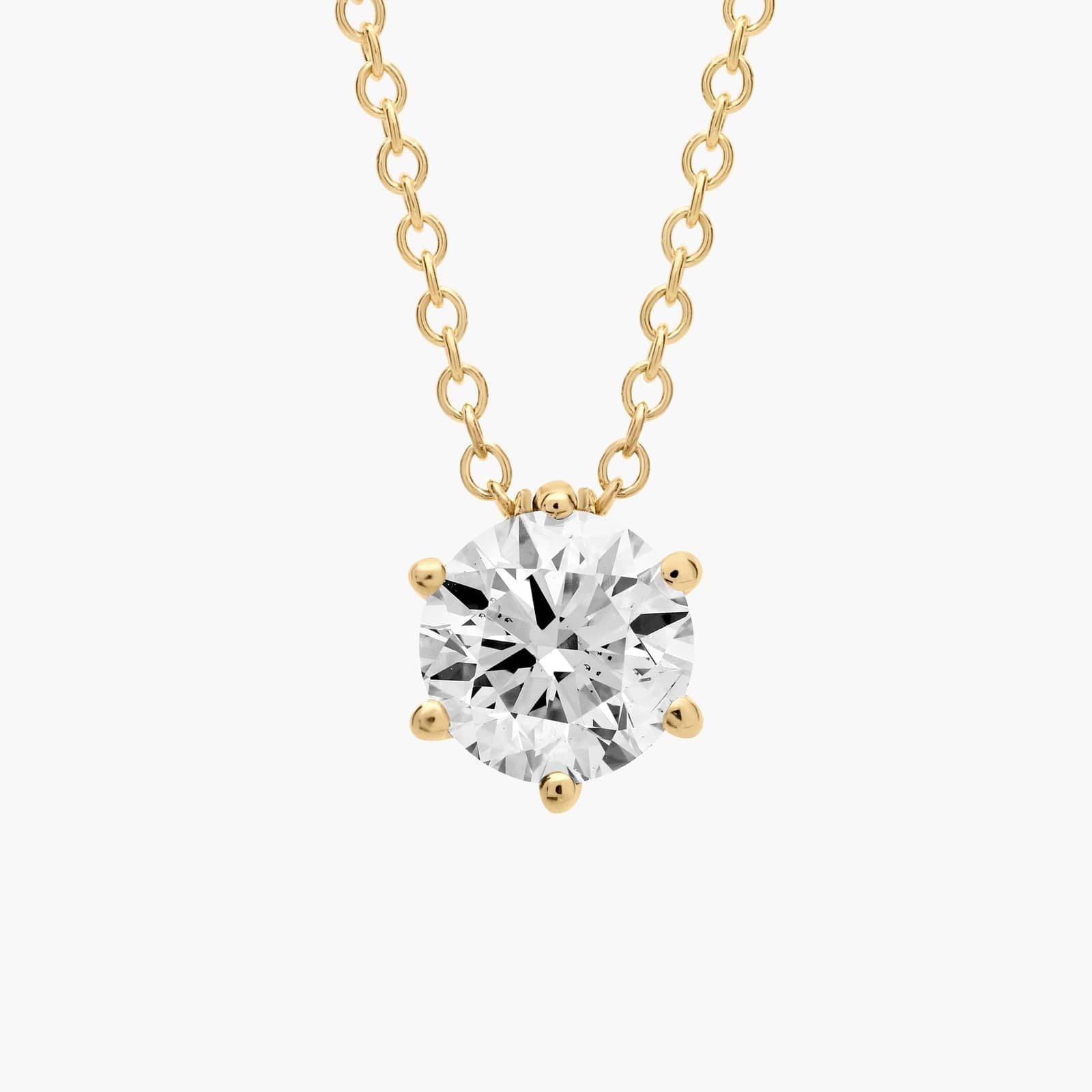 Wire Basket Lab-Grown Diamond Pendant